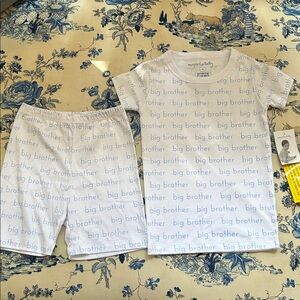 Big Brother Kids Pajama Set - White